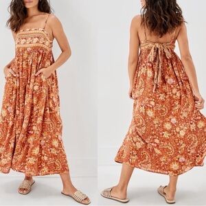 NWOT AMERICAN EAGLE Floral Bohemian Maxi Dress size small